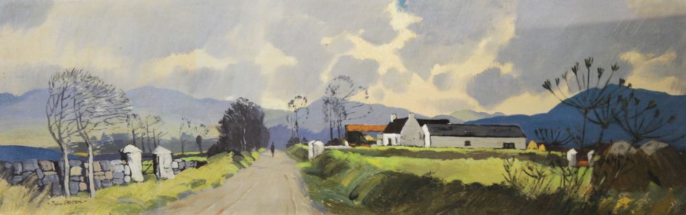BYE-ROAD AT MOURNES, NEWRY by John Skelton sold for €1,200 at deVeres Auctions